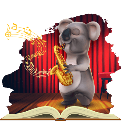 Kev the koala from Fair Go is celebrating international Jazz Day