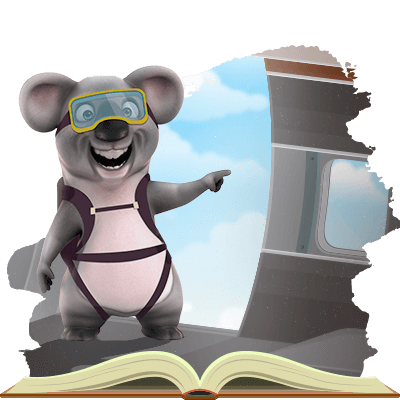 Kev the Koala goes Skydiving!