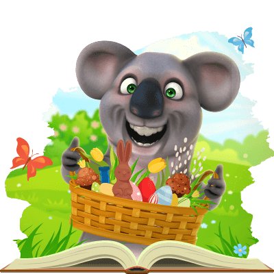 Kev the Koala is celebrating easter